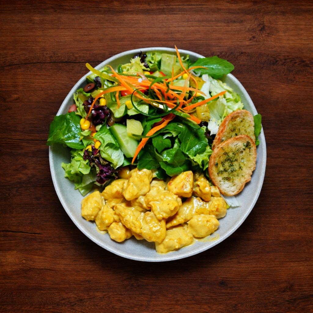 Köri Soslu Tavuklu Salata -  ₺
